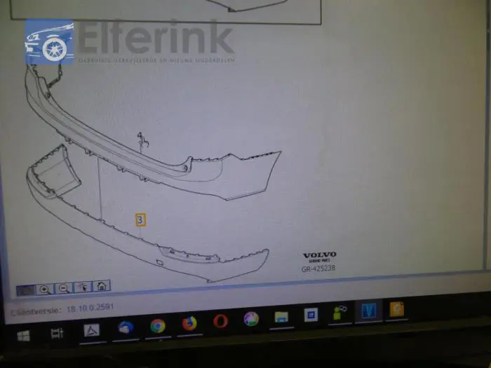 Spoiler Stoßstange hinten Volvo XC90